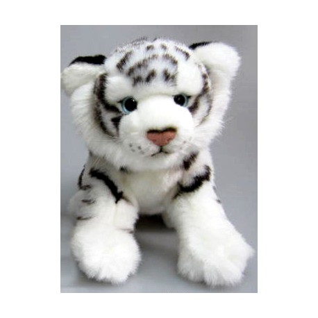 Bébé tigre blanc en peluche 25 cm