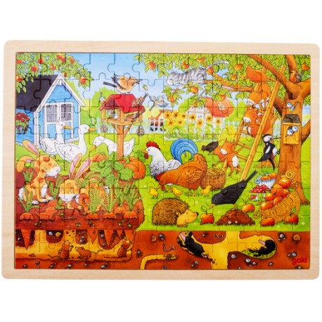 Puzzle en bois 96 pièces Carte du Monde - Enfantillage