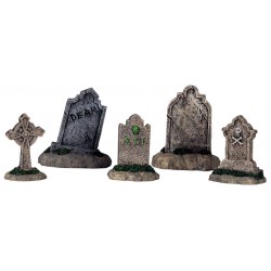 Pierres tombales lot de 5 Halloween Lemax