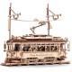 Maquette en bois animée Tramway vintage