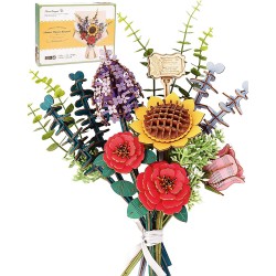 Maquette en bois Bouquet de fleurs