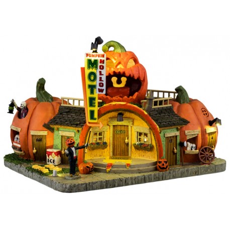 Motel Citrouille lumineux Lemax Halloween