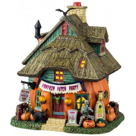 Maison citrouille lumineuse Lemax Halloween