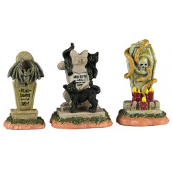 Pierres tombales Lot de 3 Lemax Halloween