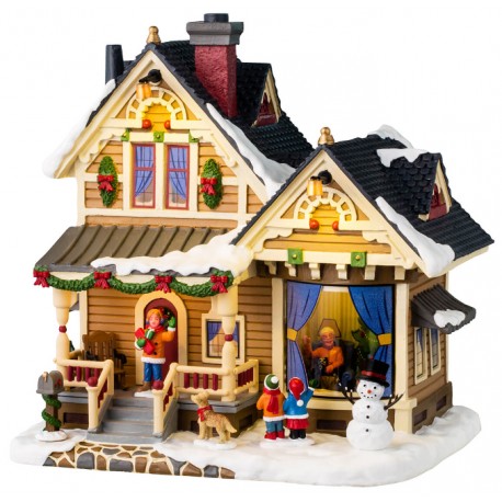 Maison de Grand-mère Noël lumineuse Lemax