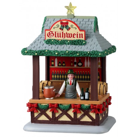 Stand de Noël Vin chaud Lemax