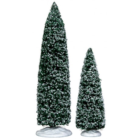 Arbres enneigés grand et moyen Lot de 2 Lemax