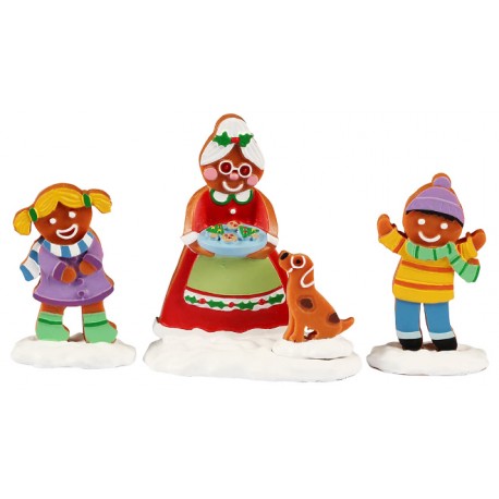 Mère Noël et enfants Lemax Sugar N Spice