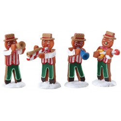 Musiciens en pain d'épices Lot de 4 Lemax Sugar N Spice