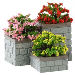 Jardinières de fleurs Lot de 3 Lemax