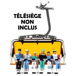 Skieurs assis pour télésiège Lot de 6