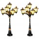 Lampadaires lumineux Lot de 2 Luville