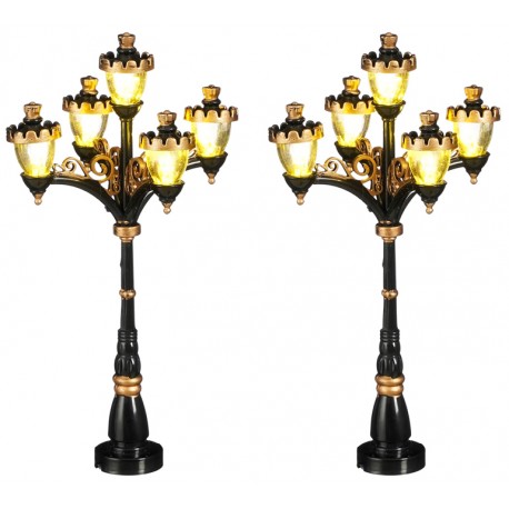 Lampadaires lumineux Lot de 2 Luville