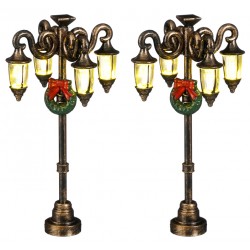 Lampadaires lumineux décorés Lot de 2 Luville