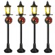 Lampadaires lumineux décorés Lot de 4 Luville