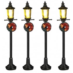 Lampadaires lumineux décorés Lot de 4 Luville