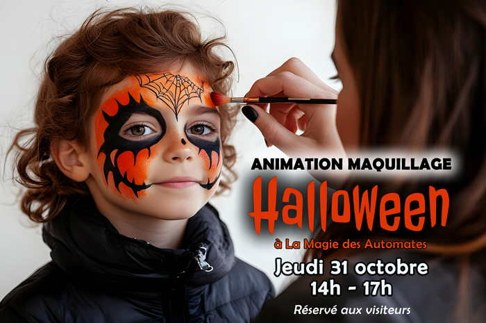 maquillage enfant halloween la magie des automates lans en vercors