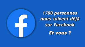 1700 personnes nous suivent déjà sur Facebook